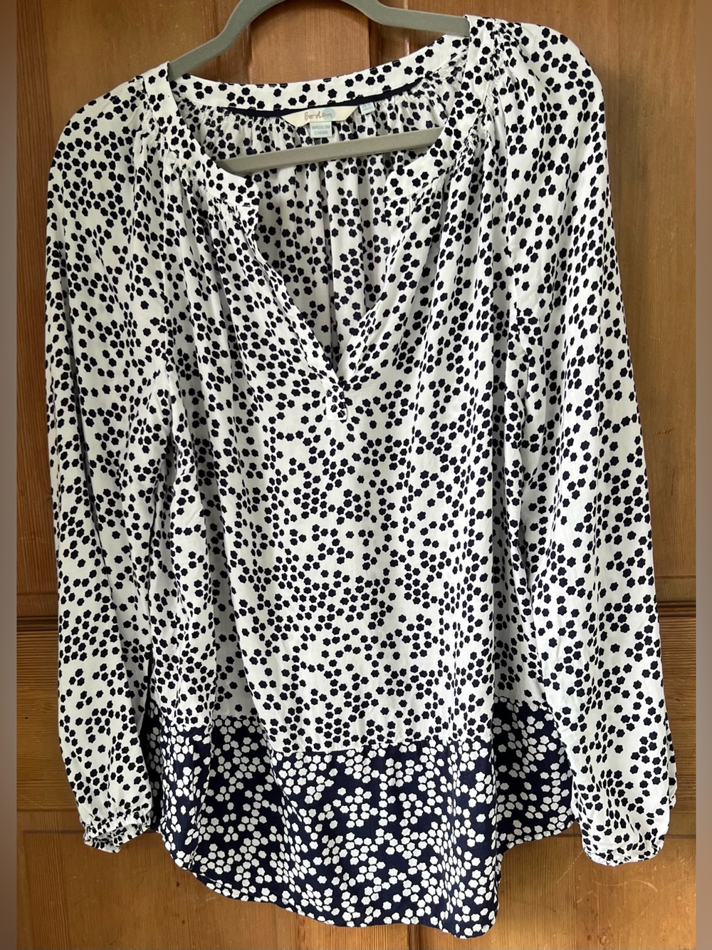 Boden Maya V Neck Top US 12